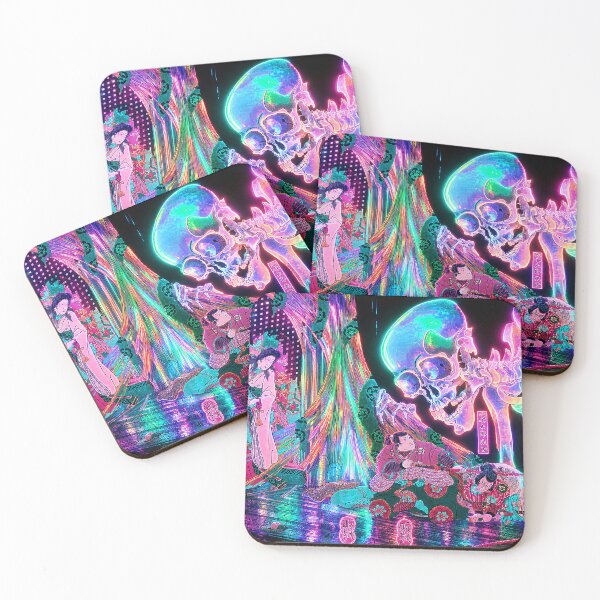 Item preview, Neon Skeleton | Cyberpunk Japanese Fantasy Art designed and sold by RhymeArc.