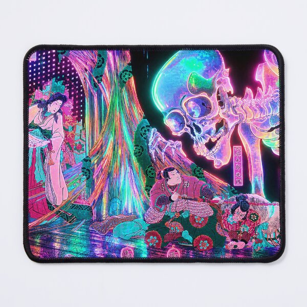 Item preview, Neon Skeleton | Cyberpunk Japanese Fantasy Art designed and sold by RhymeArc.