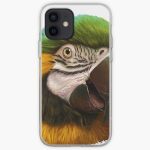 Blue and Gold Macaw Realistic iPhone Case