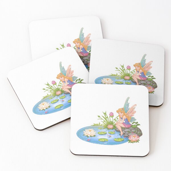 Item preview, Lotus Pond Fairy Sticker | Enchanted Water Garden Decal designed and sold by Pandey14.