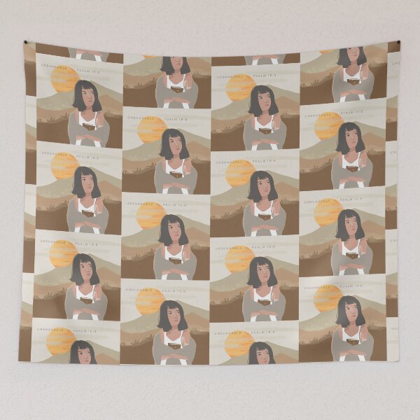 Item preview, Unshakable psalm 16:8 designed and sold by Hephzibahlove.