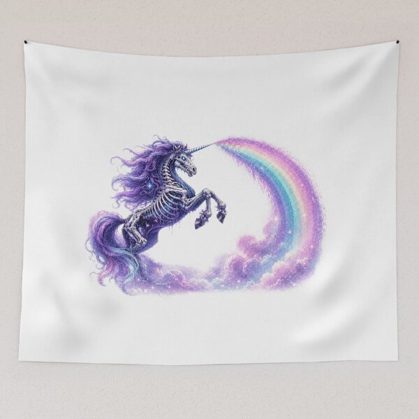 Item preview, Nightmare Unicorn Rainbow designed and sold by UnicornAndRaven .