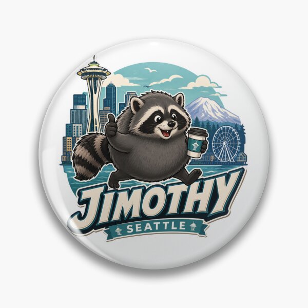 Item preview, Jimothy Seattle Raccoon Coffee Varsity Logo designed and sold by TSshirtShoppe.