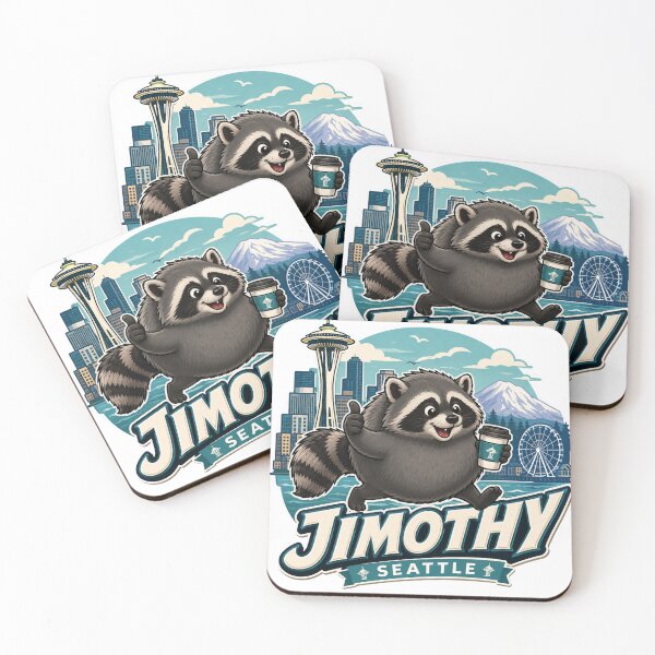 Item preview, Jimothy Seattle Raccoon Coffee Varsity Logo designed and sold by TSshirtShoppe.