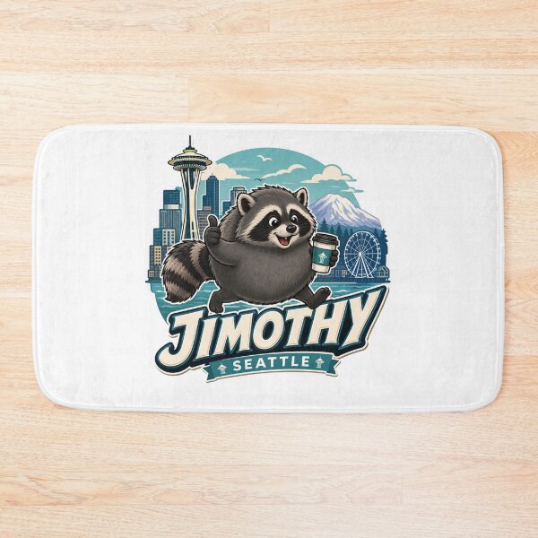 Item preview, Jimothy Seattle Raccoon Coffee Varsity Logo designed and sold by TSshirtShoppe.