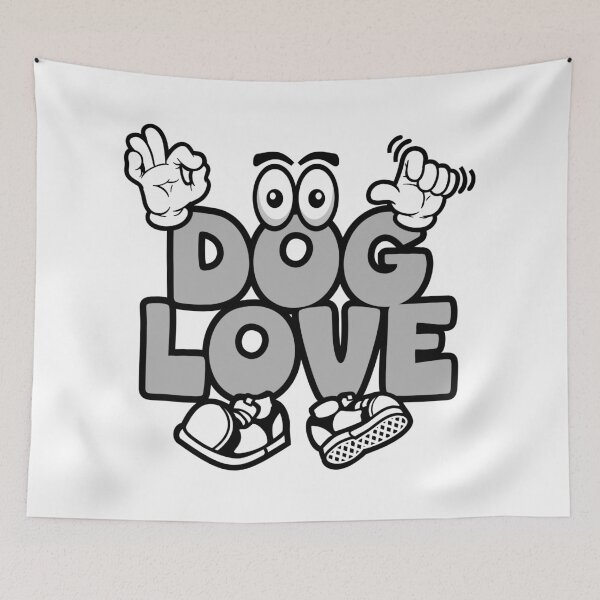 Item preview, DOG LOVE - PETS Graffitti Character Bold Retro designed and sold by NFTWords.