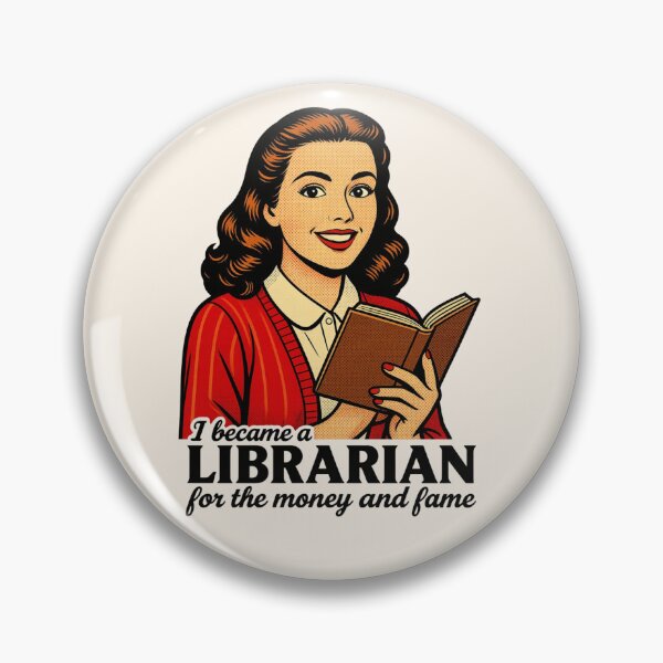Item preview, Funny Retro I Became A Librarian For The Money And Fame designed and sold by legendaryskins.