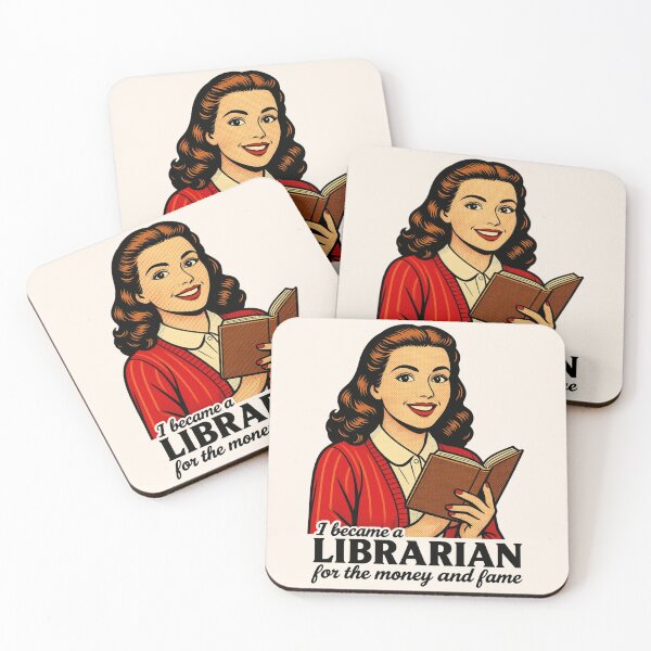 Item preview, Funny Retro I Became A Librarian For The Money And Fame designed and sold by legendaryskins.