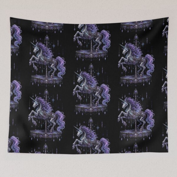 Item preview, Nightmare Carousel Unicorn designed and sold by UnicornAndRaven .