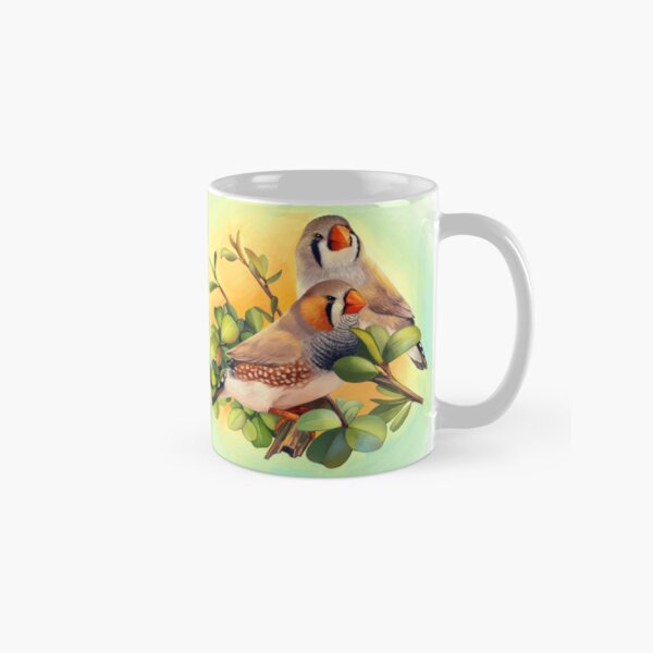 Item preview, Zebra finches realistic painting designed and sold by lifewithbirds.