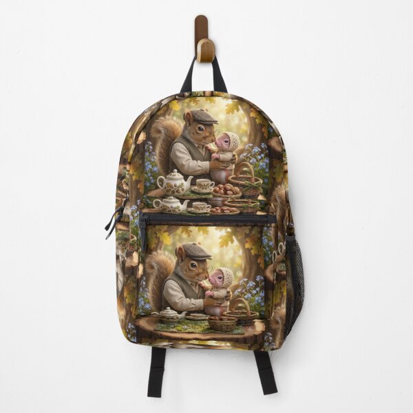 Item preview, Whimsical Woodland Tea Time With Squirrel And Mouse. designed and sold by JoyNest = "The nest of joy".