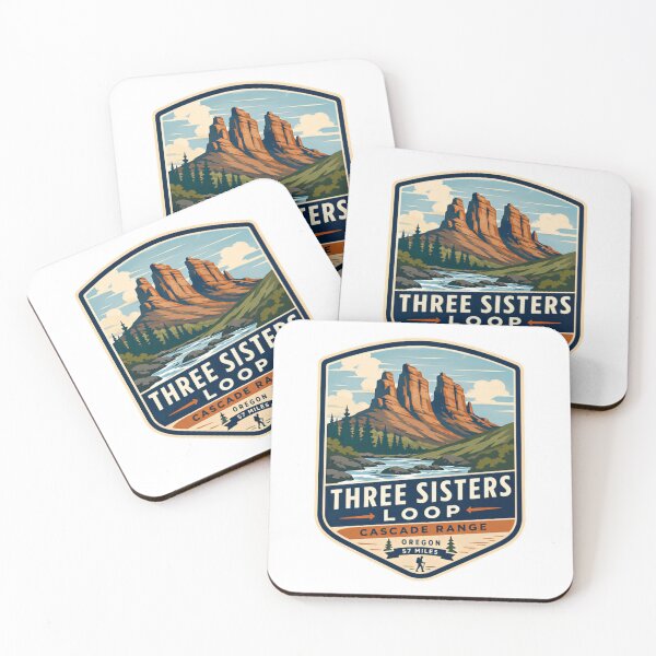 Item preview, Three Sisters Loop Cascade Range Oregon Hiking Adventure designed and sold by Simsimah26Parks.