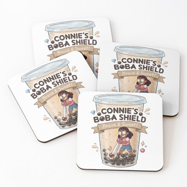 Item preview, Connie's Boba Shield Milk Tea - Cute Bubble Tea Cup designed and sold by 0Zetgest.
