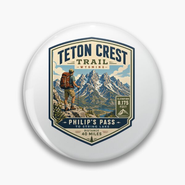 Item preview, Teton Crest Trail Wyoming Philip's Pass To String Lake Hiking National Park Adventure designed and sold by Simsimah26Parks.