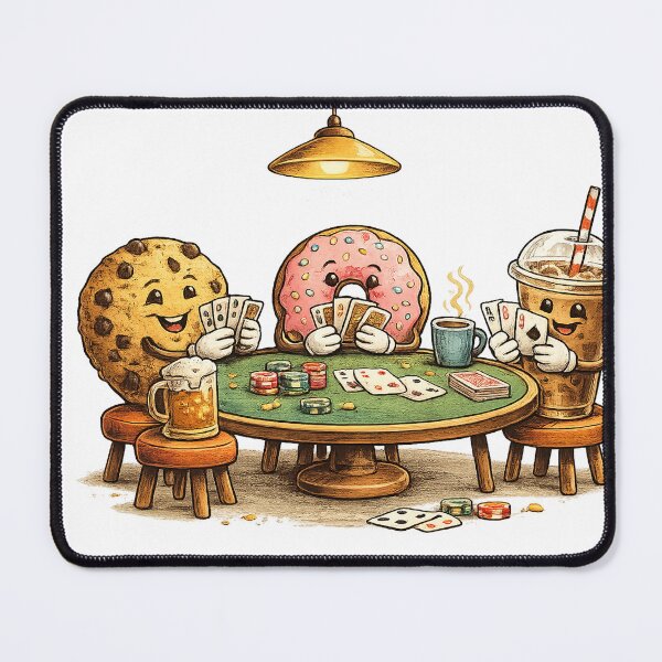 Item preview, Breakfast Squad Funny Cartoon Food Party Retro Vintage Design designed and sold by CreativeNest Prints.