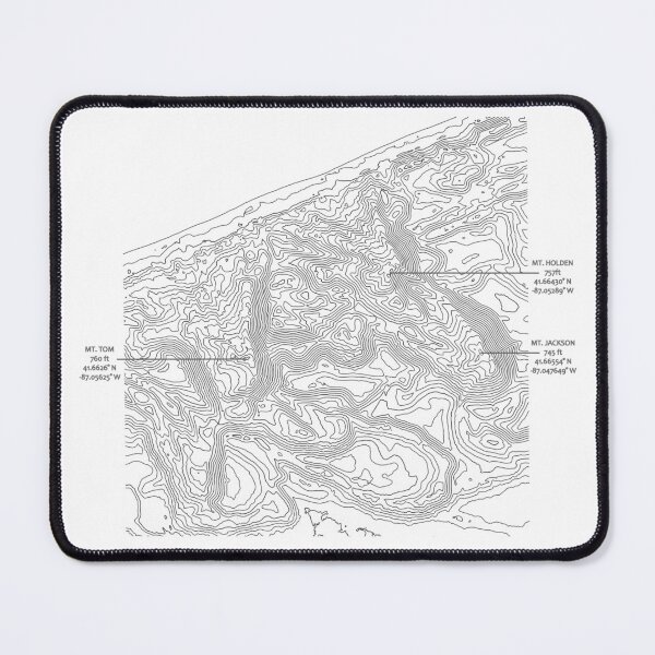 Item preview, Indiana Dunes National Park Topography designed and sold by Wyyrmwood.