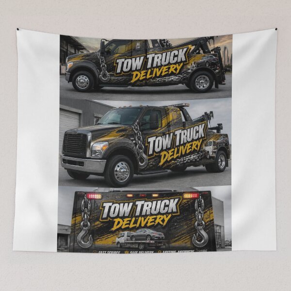 Item preview, Tow Truck Delivery logo designed and sold by Bebe5512.