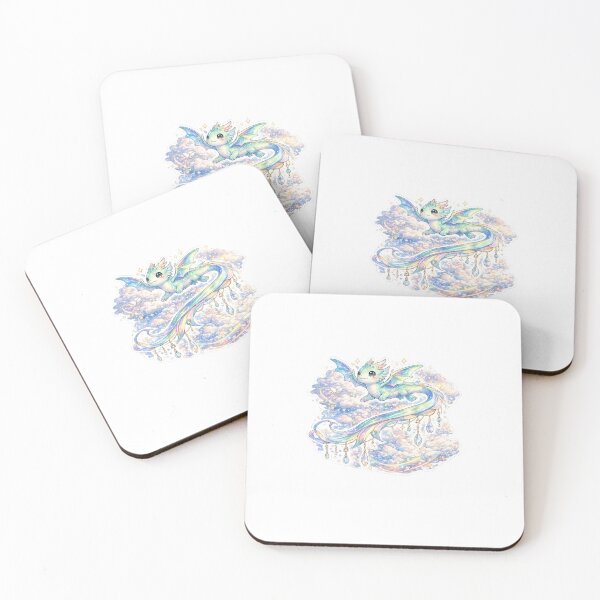 Item preview, Aurora Ribbon Dragon Sticker designed and sold by blossomfun.