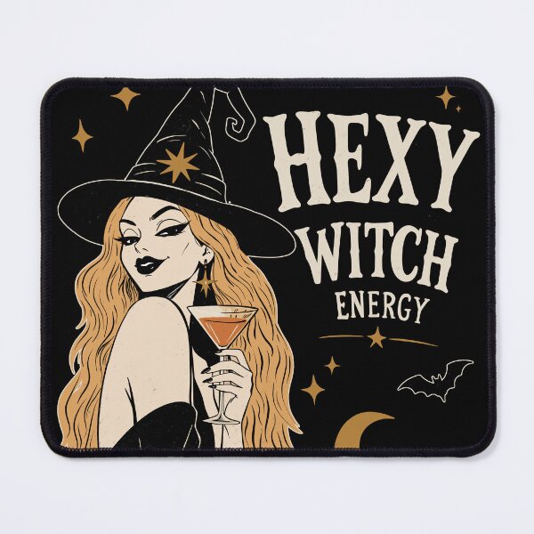 Item preview, Hexy Witch Energy Vintage Halloween Witch | Dark Cute Gothic Witch Graphic designed and sold by MonNoir.