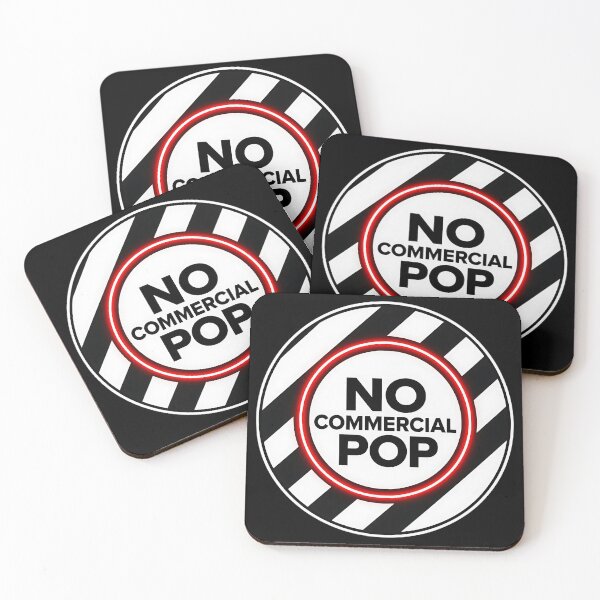 Item preview, No Commercial Pop Techno Sign Graphic designed and sold by  ZenRave Designs.