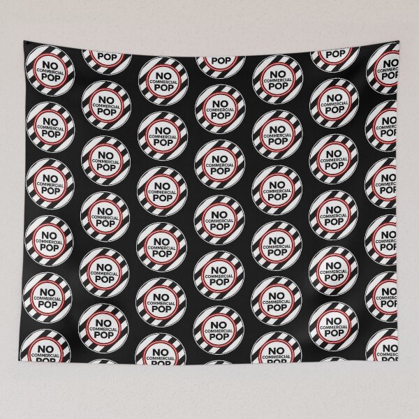 Item preview, No Commercial Pop Techno Sign Graphic designed and sold by  ZenRave Designs.