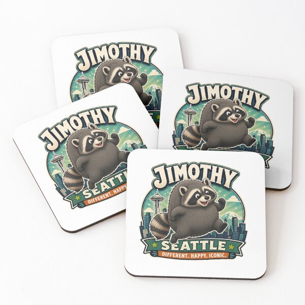 Item preview, Jimothy Seattle Different Happy Iconic Raccoon designed and sold by TSshirtShoppe.