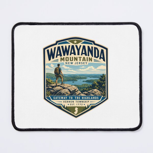 Item preview, Wawayanda Mountain New Jersey Gateway To The Highlands Vernon Township Est. 1772 Hiker Traveler Outdoors designed and sold by Simsimah26Parks.