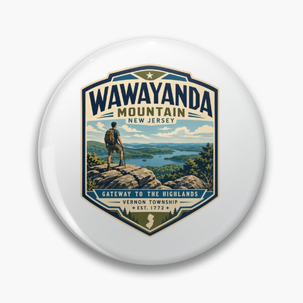 Item preview, Wawayanda Mountain New Jersey Gateway To The Highlands Vernon Township Est. 1772 Hiker Traveler Outdoors designed and sold by Simsimah26Parks.