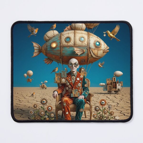 Item preview, Fish Zeppelin and Surrealist Traveler designed and sold by snoWorkshop.
