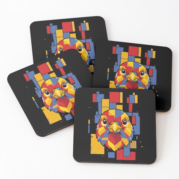 Item preview, Funny Canary Colorful Blocks Geometric Art Boys Girls Kids designed and sold by FurryHavenPH.