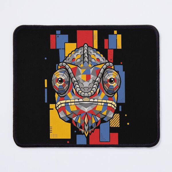 Item preview, Funny Chameleon Colorful Blocks Geometric Art Boys Girls Kids designed and sold by FurryHavenPH.