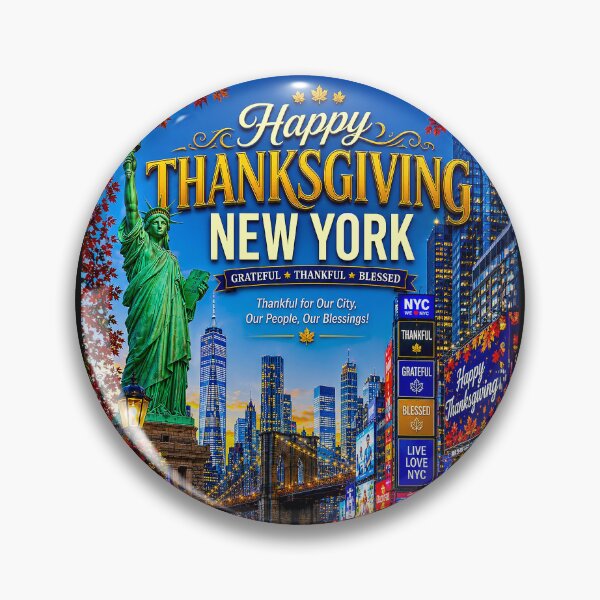 Item preview, Happy Thanksgiving New York - A Celebration of Gratitude & Tradition designed and sold by DBM Photo Art 1.