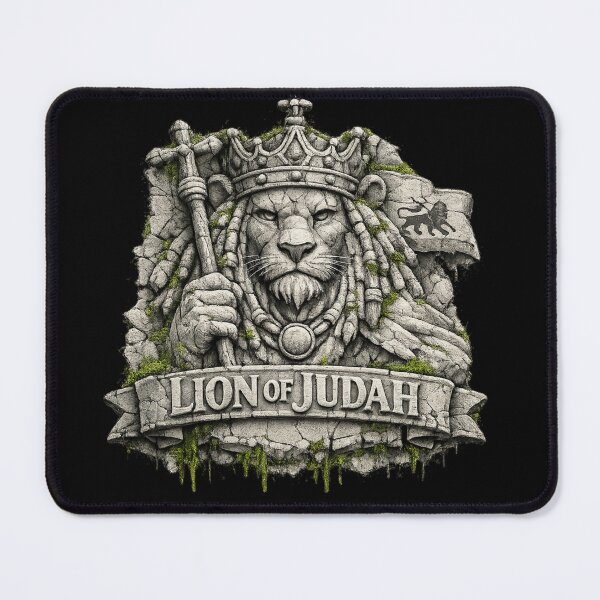 Item preview, Lion of Judah – Ancient Moss‑Covered Stone Monument designed and sold by MAMPYBASS.