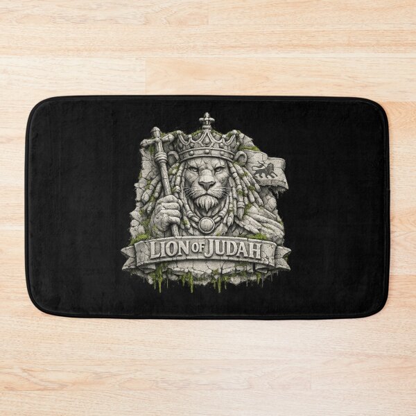 Item preview, Lion of Judah – Ancient Moss‑Covered Stone Monument designed and sold by MAMPYBASS.