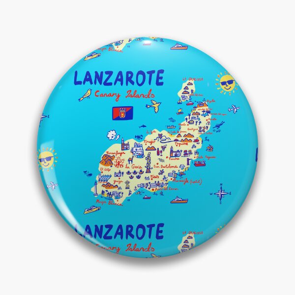 Item preview, Lanzarote, Canary Islands, Spain designed and sold by Traveldrawings.