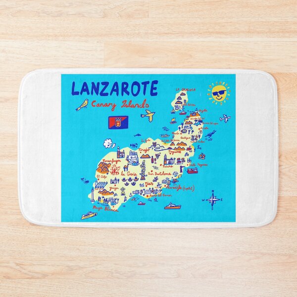 Item preview, Lanzarote, Canary Islands, Spain designed and sold by Traveldrawings.