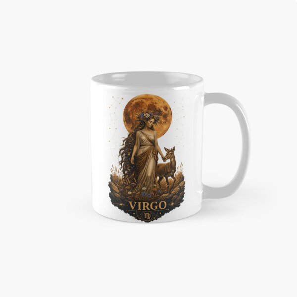 Item preview, Virgo Zodiac Goddess Moon Fantasy Art designed and sold by Cary-s.