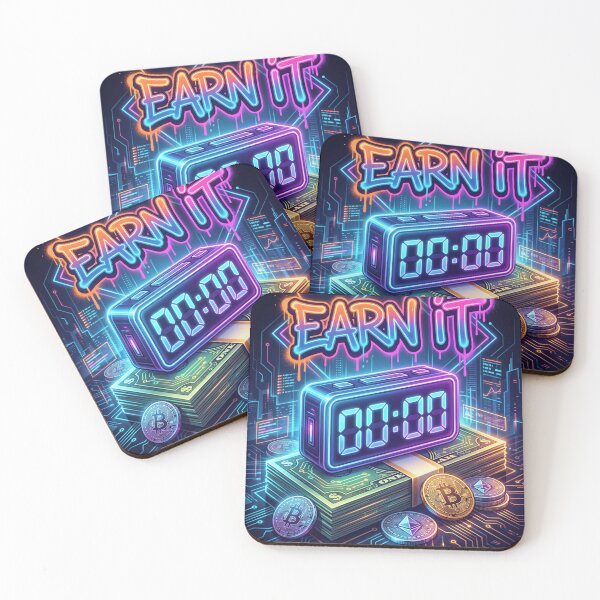 Item preview, Earn It Neon designed and sold by WearTheVibe Store.