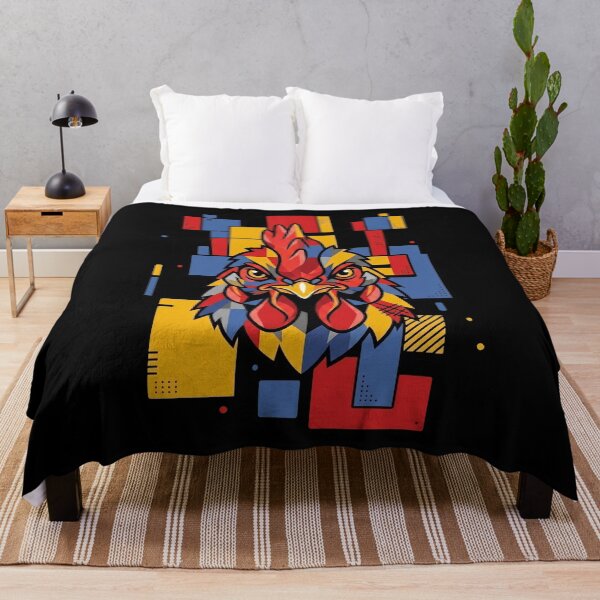 Item preview, Funny Chicken Colorful Blocks Geometric Art Boys Girls Kids designed and sold by FurryHavenPH.