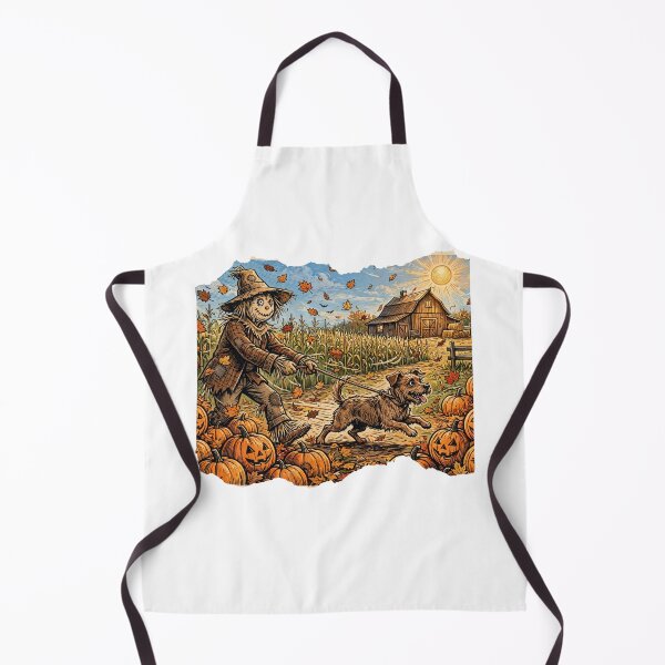 Item preview, Funny Scarecrow Dog Walk Fall Chaos - Halloween Pumpkin Patch designed and sold by Neurospicy Trolls.