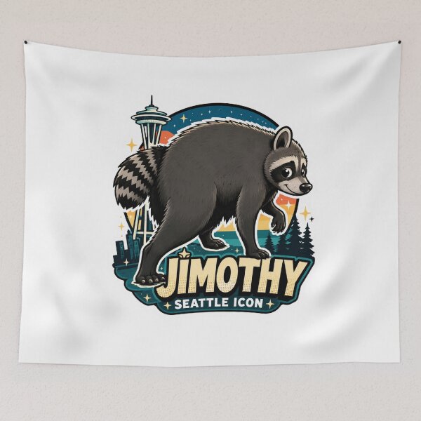 Item preview, Official Jimothy Seattle Icon Raccoon designed and sold by TSshirtShoppe.