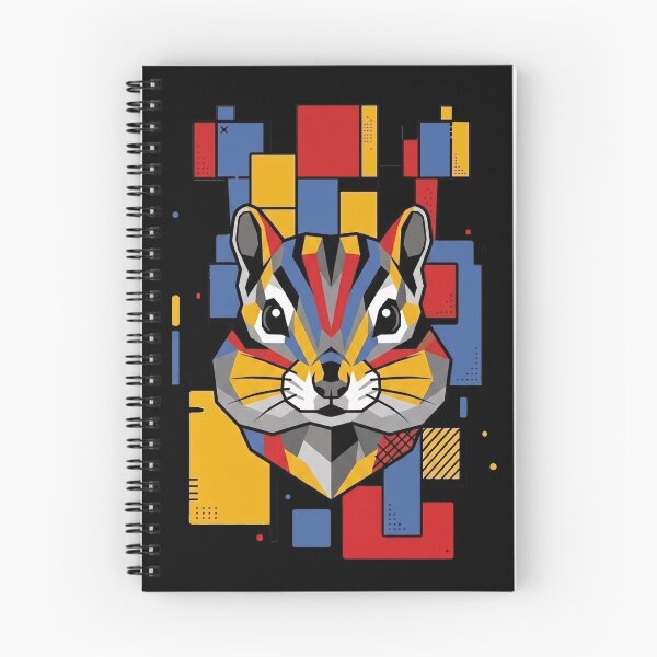 Item preview, Funny Chipmunk Colorful Blocks Geometric Art Boys Girls Kids designed and sold by FurryHavenPH.