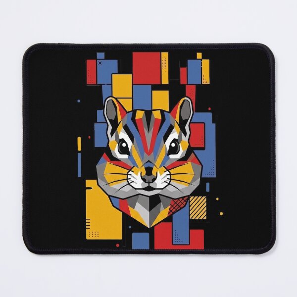 Item preview, Funny Chipmunk Colorful Blocks Geometric Art Boys Girls Kids designed and sold by FurryHavenPH.