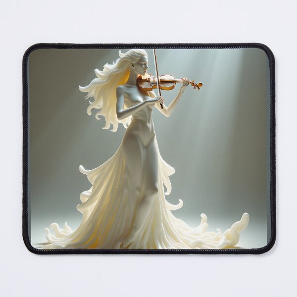 Item preview, The Symphony of Milk Violinist Art: Surreal Musical Fluid Dynamics Canvas designed and sold by Creative-RE.