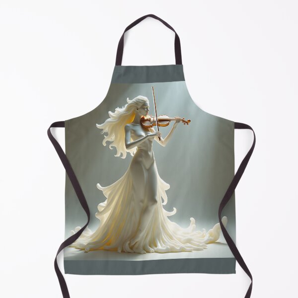 Item preview, The Symphony of Milk Violinist Art: Surreal Musical Fluid Dynamics Canvas designed and sold by Creative-RE.