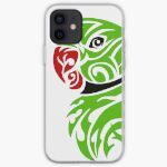 Green Ringneck Parrot Tattoo iPhone Case