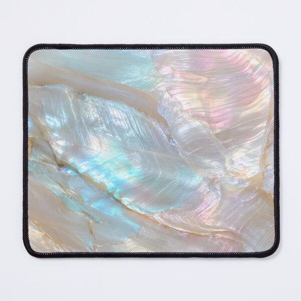 Item preview, Iridescent Mother of Pearl Shell Texture – Natural Nacre Gemstone Pattern with Soft Pastel Rainbow Luster for Elegant Coastal Decor and Luxury Accessories designed and sold by SurfaceCraft Studio.