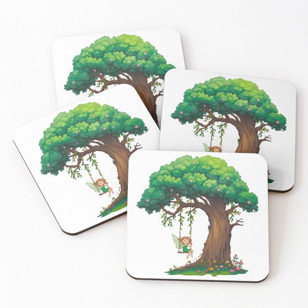 Item preview, Fairy Tree Swing Sticker | Enchanted Forest Fantasy Decal designed and sold by Pandey14.