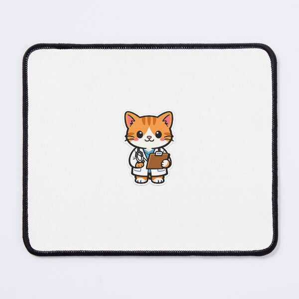 Item preview, Cute Doctor Cat | Funny Medical Cat Sticker| Kawaii Animal Illustration designed and sold by EdwardBratton.