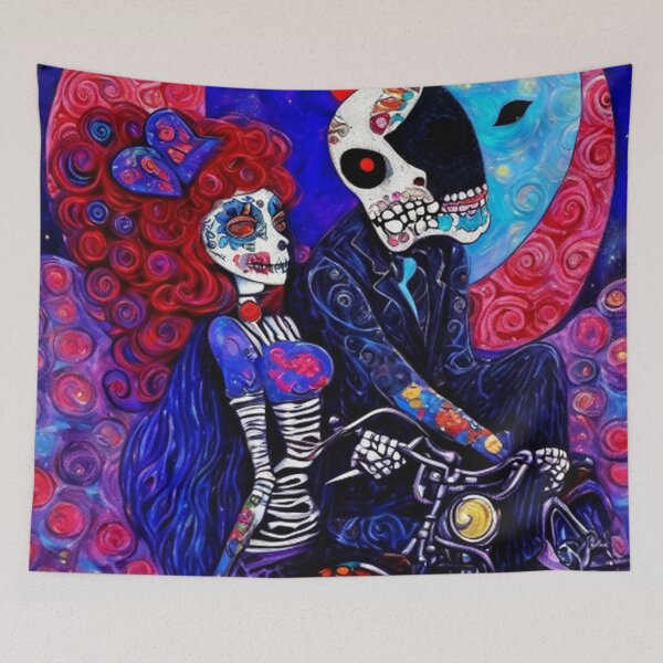 Item preview, Colorful Floral Sugar Skull Zombies designed and sold by TheDarkWardrobe.